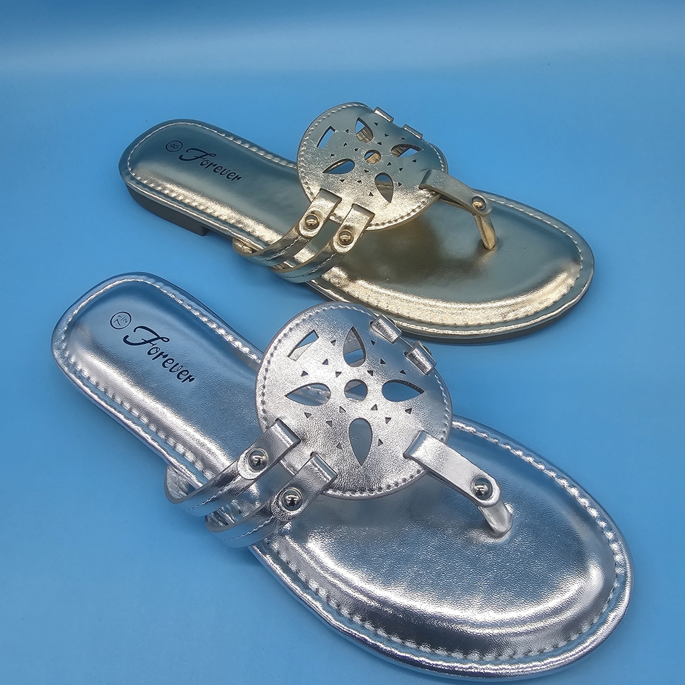 Fever Women's Silver and Gold Sandals